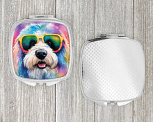 Load image into Gallery viewer, Old English Sheepdog Hippie Dawg Compact Mirror – Stylish Purse Mirror with Artistic Covers