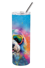 Load image into Gallery viewer, Old English Sheepdog Hippie Dawg Stainless Steel Skinny Tumbler