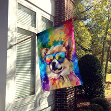 Load image into Gallery viewer, Pomeranian Hippie Dawg House Flag