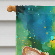 Load image into Gallery viewer, Pomeranian Hippie Dawg House Flag