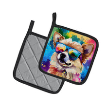 Load image into Gallery viewer, Pomeranian Hippie Dawg Pot Holders - Set of 2 Decorative Kitchen Helpers | Made in the USA
