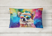 Load image into Gallery viewer, Pomeranian Hippie Dawg Fabric Decorative Pillow