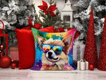 Load image into Gallery viewer, Pomeranian Hippie Dawg Fabric Decorative Pillow