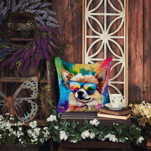 Load image into Gallery viewer, Pomeranian Hippie Dawg Fabric Decorative Pillow