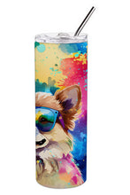 Load image into Gallery viewer, Pomeranian Hippie Dawg Stainless Steel Skinny Tumbler