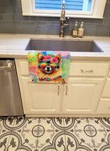 Load image into Gallery viewer, Pomeranian Hippie Dawg Kitchen Towel