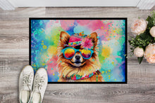 Load image into Gallery viewer, Pomeranian Hippie Dawg Doormat - 18X27 Indoor / Outdoor Rug | Made in USA