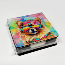 Load image into Gallery viewer, Pomeranian Hippie Dawg PU Leather Note Paper Holder