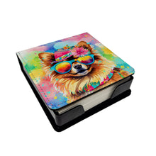 Load image into Gallery viewer, Pomeranian Hippie Dawg PU Leather Note Paper Holder