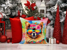 Load image into Gallery viewer, Pomeranian Hippie Dawg Fabric Decorative Pillow