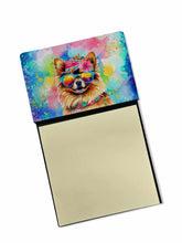 Load image into Gallery viewer, Pomeranian Hippie Dawg Sticky Note Holder- Refiilable Desk Accessory Note Pad