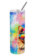 Load image into Gallery viewer, Pomeranian Hippie Dawg Stainless Steel Skinny Tumbler
