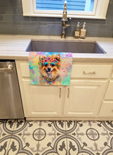 Load image into Gallery viewer, Pomeranian Hippie Dawg Kitchen Towel
