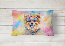 Load image into Gallery viewer, Pomeranian Hippie Dawg Fabric Decorative Pillow