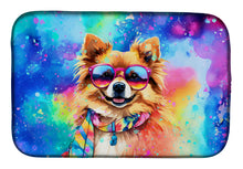 Load image into Gallery viewer, Pomeranian Hippie Dawg Dish Drying Mat