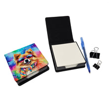 Load image into Gallery viewer, Pomeranian Hippie Dawg PU Leather Note Paper Holder