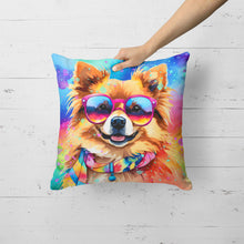 Load image into Gallery viewer, Pomeranian Hippie Dawg Fabric Decorative Pillow