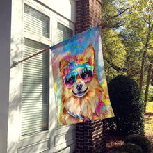 Load image into Gallery viewer, Pomeranian Hippie Dawg House Flag