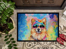 Load image into Gallery viewer, Pomeranian Hippie Dawg Doormat - 24x36 Decorative Floor Mat – Indoor/Outdoor Rug with Artistic Flair