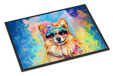Load image into Gallery viewer, Pomeranian Hippie Dawg Doormat - 24x36 Decorative Floor Mat – Indoor/Outdoor Rug with Artistic Flair