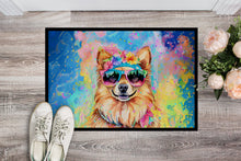 Load image into Gallery viewer, Pomeranian Hippie Dawg Doormat - 18X27 Indoor / Outdoor Rug | Made in USA
