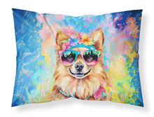 Load image into Gallery viewer, Pomeranian Hippie Dawg Standard Pillowcase – Artistic Decorative Front, White Back