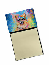 Load image into Gallery viewer, Pomeranian Hippie Dawg Sticky Note Holder- Refiilable Desk Accessory Note Pad