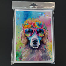 Load image into Gallery viewer, Poodle Hippie Dawg Greeting Cards - Blank Note Cards – 8-Pack of Artist-Designed Cards with Envelopes