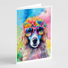 Load image into Gallery viewer, Poodle Hippie Dawg Greeting Cards - Blank Note Cards – 8-Pack of Artist-Designed Cards with Envelopes