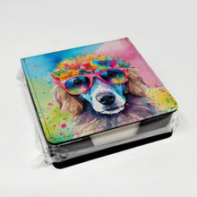 Load image into Gallery viewer, Poodle Hippie Dawg PU Leather Note Paper Holder