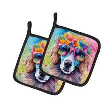 Load image into Gallery viewer, Poodle Hippie Dawg Pot Holders - Set of 2 Decorative Kitchen Helpers | Made in the USA