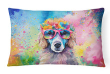 Load image into Gallery viewer, Poodle Hippie Dawg Fabric Decorative Pillow