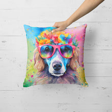 Load image into Gallery viewer, Poodle Hippie Dawg Fabric Decorative Pillow