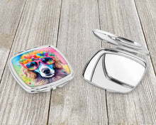 Load image into Gallery viewer, Poodle Hippie Dawg Compact Mirror – Stylish Purse Mirror with Artistic Covers