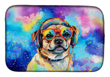 Load image into Gallery viewer, Pug Hippie Dawg Dish Drying Mat
