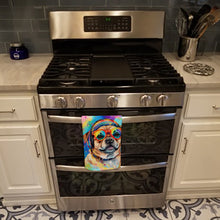 Load image into Gallery viewer, Pug Hippie Dawg Kitchen Towel