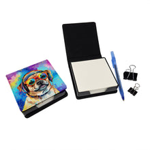 Load image into Gallery viewer, Pug Hippie Dawg PU Leather Note Paper Holder