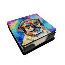Load image into Gallery viewer, Pug Hippie Dawg PU Leather Note Paper Holder