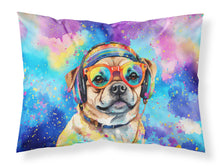 Load image into Gallery viewer, Pug Hippie Dawg Standard Pillowcase – Artistic Decorative Front, White Back
