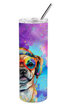 Load image into Gallery viewer, Pug Hippie Dawg Stainless Steel Skinny Tumbler