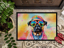 Load image into Gallery viewer, Pug Hippie Dawg Doormat - 18X27 Indoor / Outdoor Rug | Made in USA