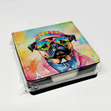Load image into Gallery viewer, Pug Hippie Dawg PU Leather Note Paper Holder