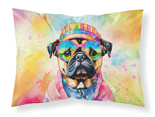 Load image into Gallery viewer, Pug Hippie Dawg Standard Pillowcase – Artistic Decorative Front, White Back