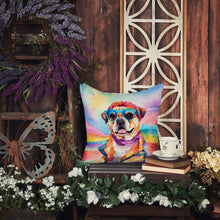 Load image into Gallery viewer, Pug Hippie Dawg Fabric Decorative Pillow