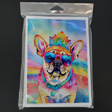 Load image into Gallery viewer, Pug Hippie Dawg Greeting Cards - Blank Note Cards – 8-Pack of Artist-Designed Cards with Envelopes
