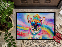 Load image into Gallery viewer, Pug Hippie Dawg Doormat - 24x36 Decorative Floor Mat – Indoor/Outdoor Rug with Artistic Flair