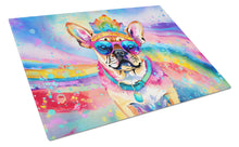 Load image into Gallery viewer, Pug Hippie Dawg Glass Cutting Boards – Durable, Decorative Kitchen Art Large
