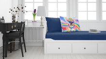 Load image into Gallery viewer, Pug Hippie Dawg Standard Pillowcase – Artistic Decorative Front, White Back