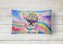 Load image into Gallery viewer, Pug Hippie Dawg Fabric Decorative Pillow