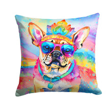 Load image into Gallery viewer, Pug Hippie Dawg Throw Pillow - 14x14 Decorative Pillow – Art for Your Home &amp; Patio